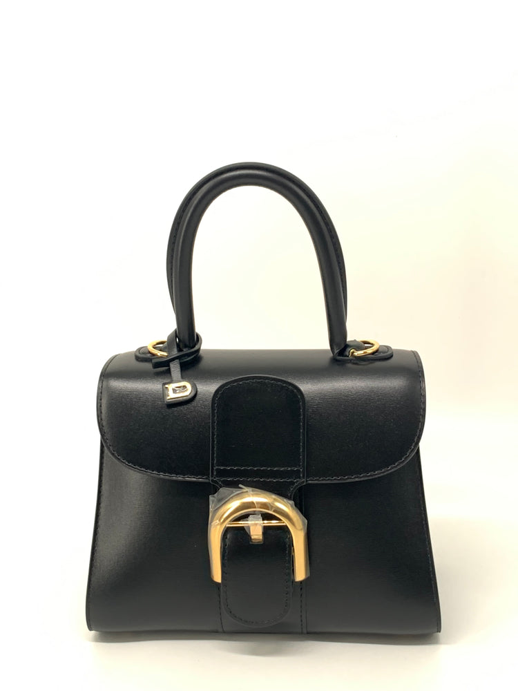 Delvaux brillan Mini Sholder Bag Calf Lether Black Ghw