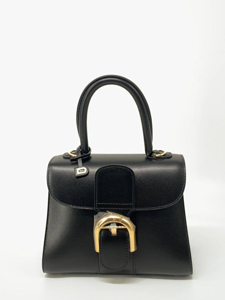 Delvaux brillan Mini Sholder Bag Calf Lether Black Ghw