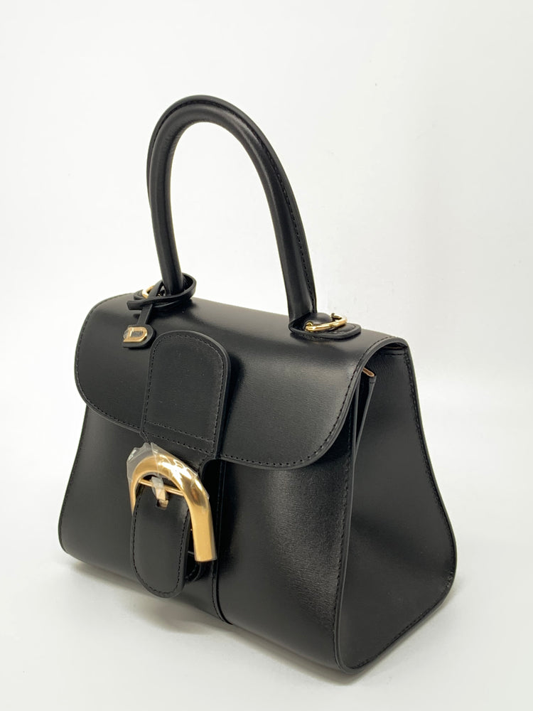Delvaux brillan Mini Sholder Bag Calf Lether Black Ghw