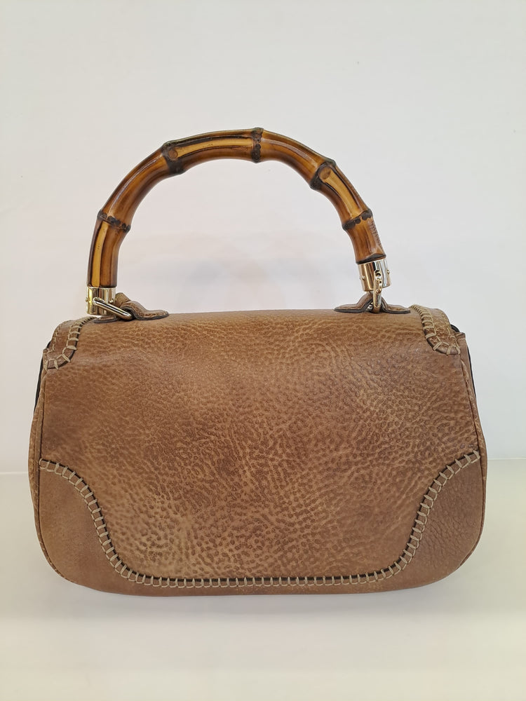 Gucci Bamboo Top Handle Brown
