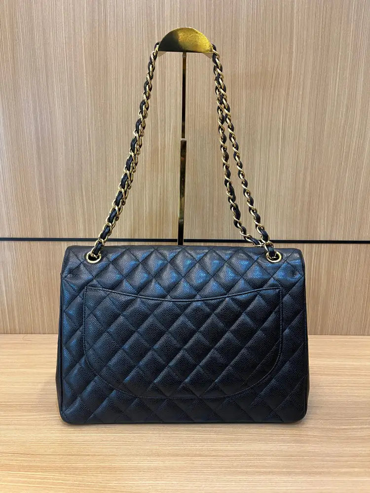 Chanel Maxi Black #20 Shoulder Bag Handbags