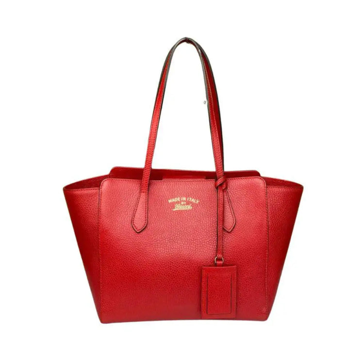 Gucci Swing Medium Red Tote Bag