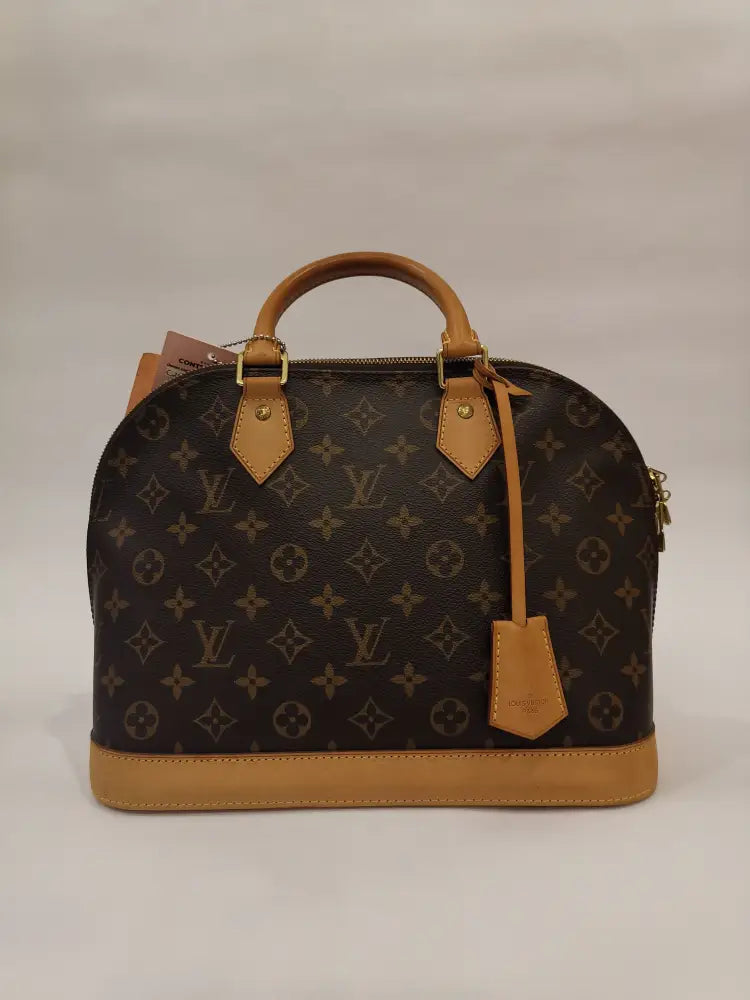 Louis Vuitton Alma Pm Canvas Monogram Brown 2010 Handbag