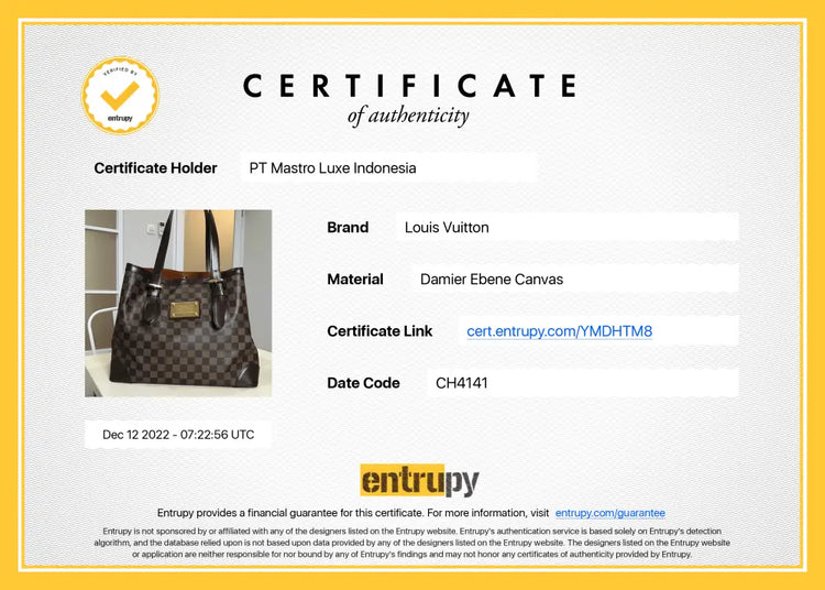 Louis Vuitton Hampstead Damier Ebene Shoulder Bag