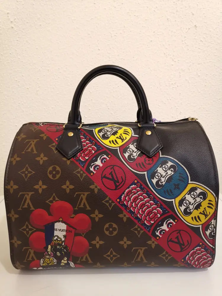 Louis Vuitton Speedy 30 Kabuki Monogram Bag Brown (2017) Tote Bag
