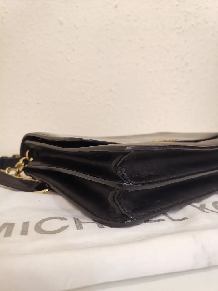 Michael Kors Leather And Patent Daniela Crossbody Bag Black 2019