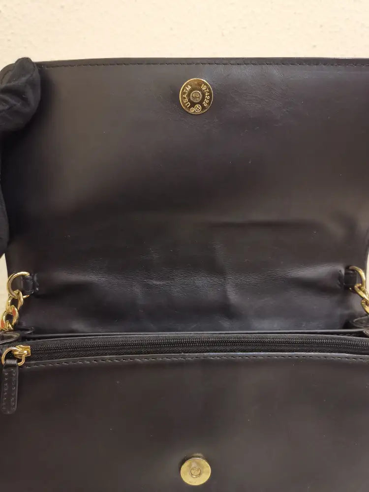Michael Kors Leather And Patent Daniela Crossbody Bag Black 2019