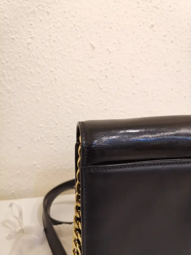 Michael Kors Leather And Patent Daniela Crossbody Bag Black 2019