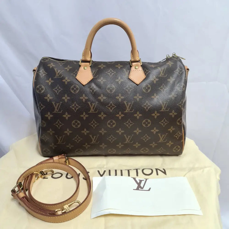 Monogram Speedy Bandou 35 Shoulder Bag Crossbody