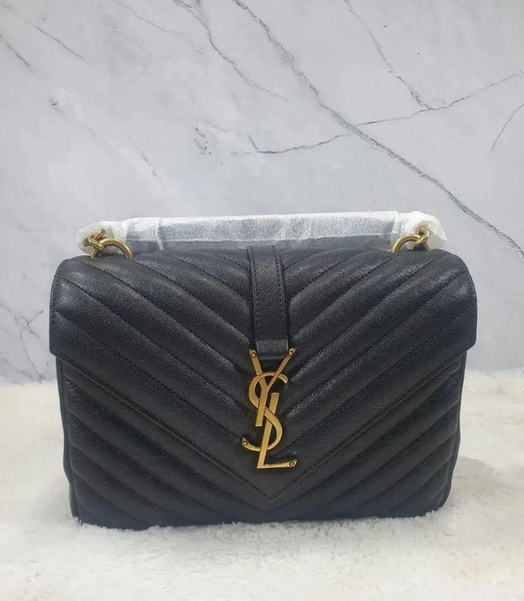 Yves Saint Laurent Collage Medium Black Ghw Crossbody Bag