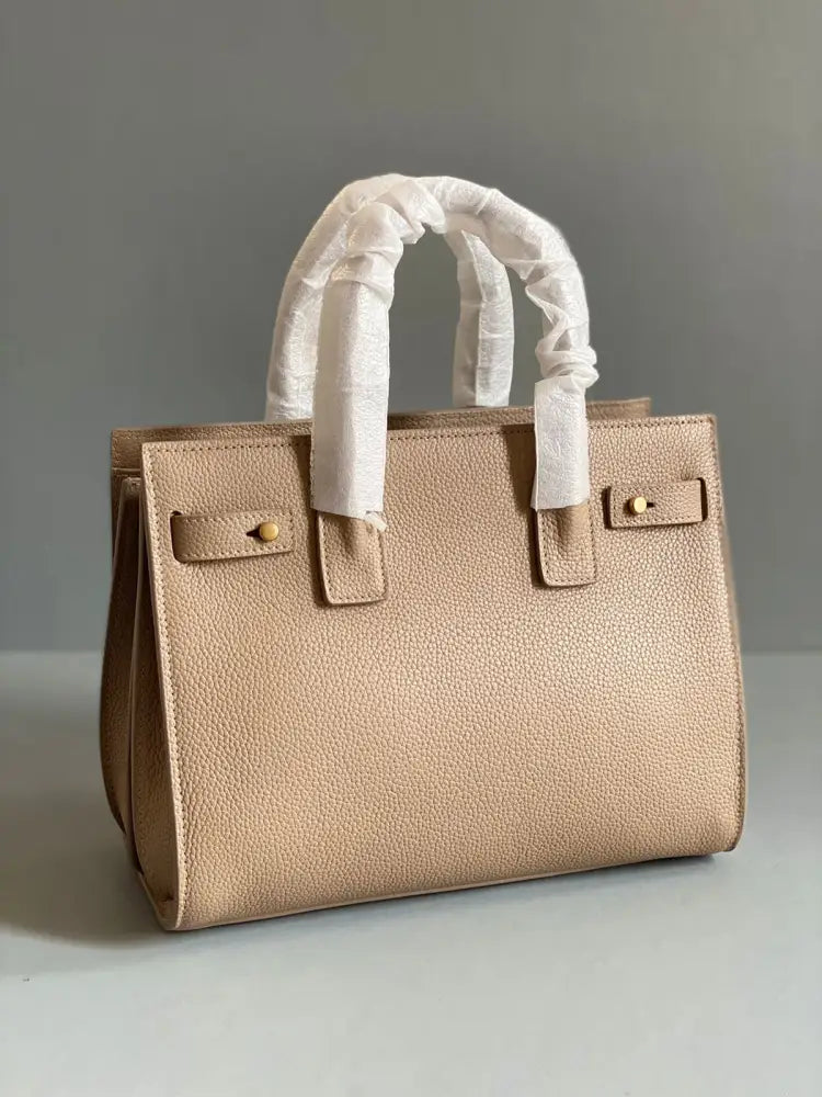 Yves Saint Laurent Sdj Sac De Jour Baby Grained Leather In Beige Ghw 2023 Crossbody Bag