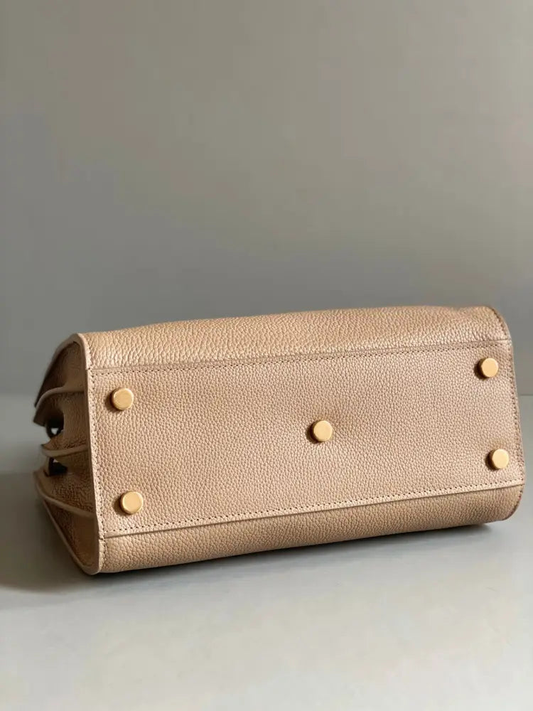 Yves Saint Laurent Sdj Sac De Jour Baby Grained Leather In Beige Ghw 2023 Crossbody Bag