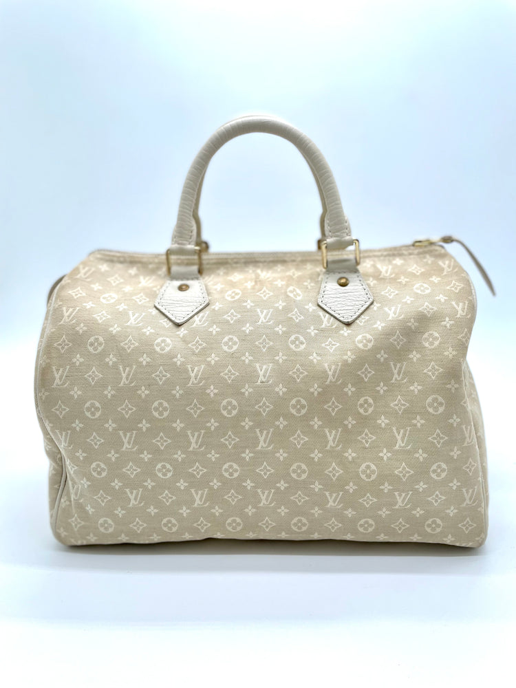 LV Speedy 30 Monogram Minilin Ivory