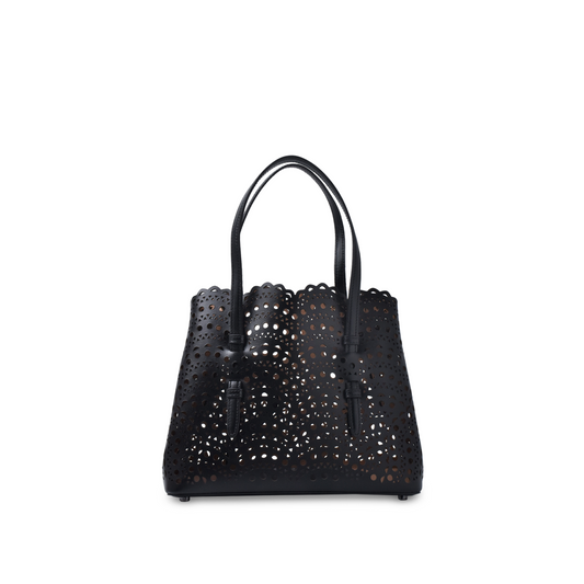 Mina 25 small vienne wave tote bag Black