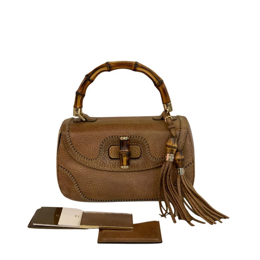 Gucci Bamboo Top Handle Brown