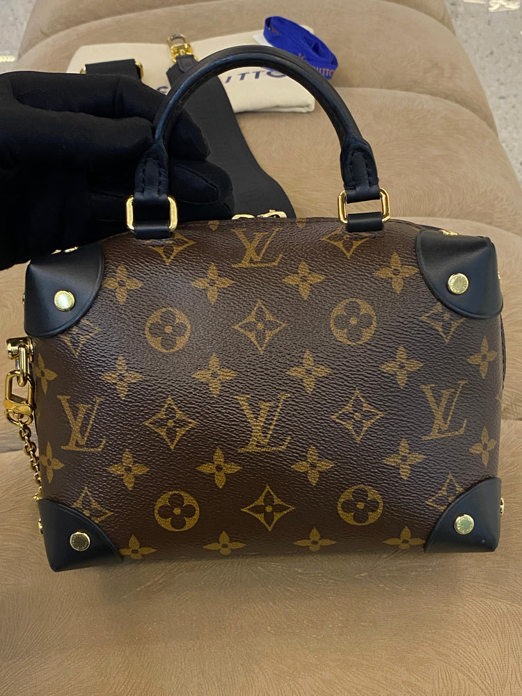 LV Petite Malle Noir Mono Ghw #Chip