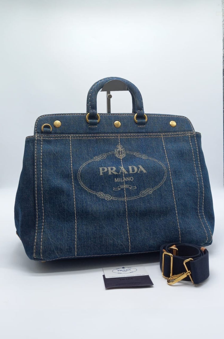 Prada Tote bag Denim Large 2011