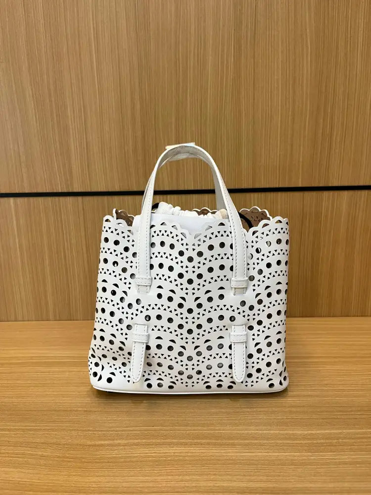 Alaia Mina 20 White 2024 Handbag