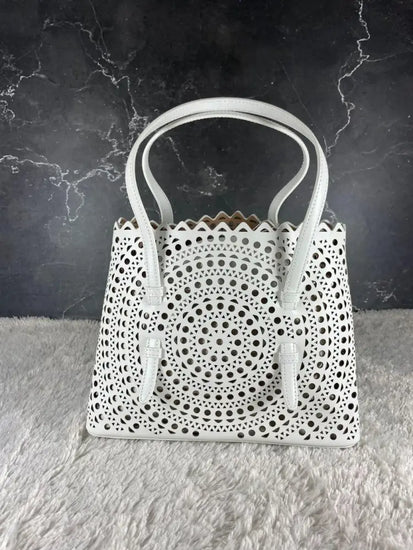 Alaia Mina 25 White Blanc Handbag