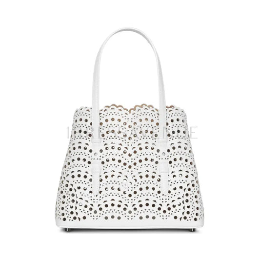 Alaia Mina 25 White Blanc Handbag