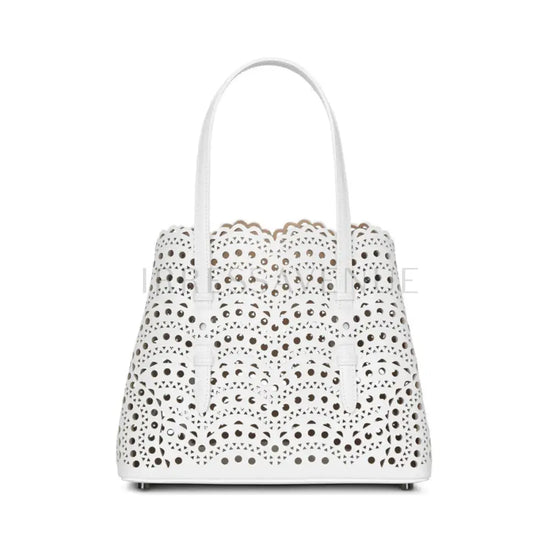 Alaia Mina 25 White Blanc Handbag