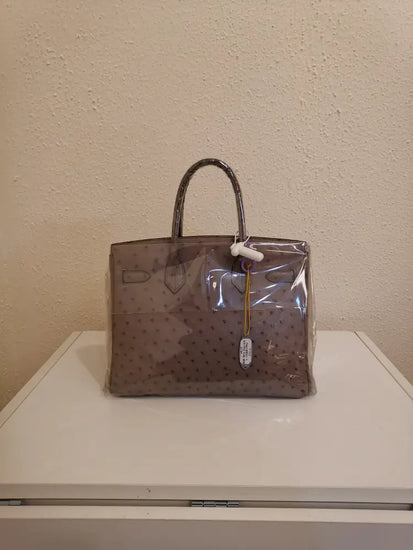 B30 Gris T Ostrich Phw Stamp L (2008) Handbag