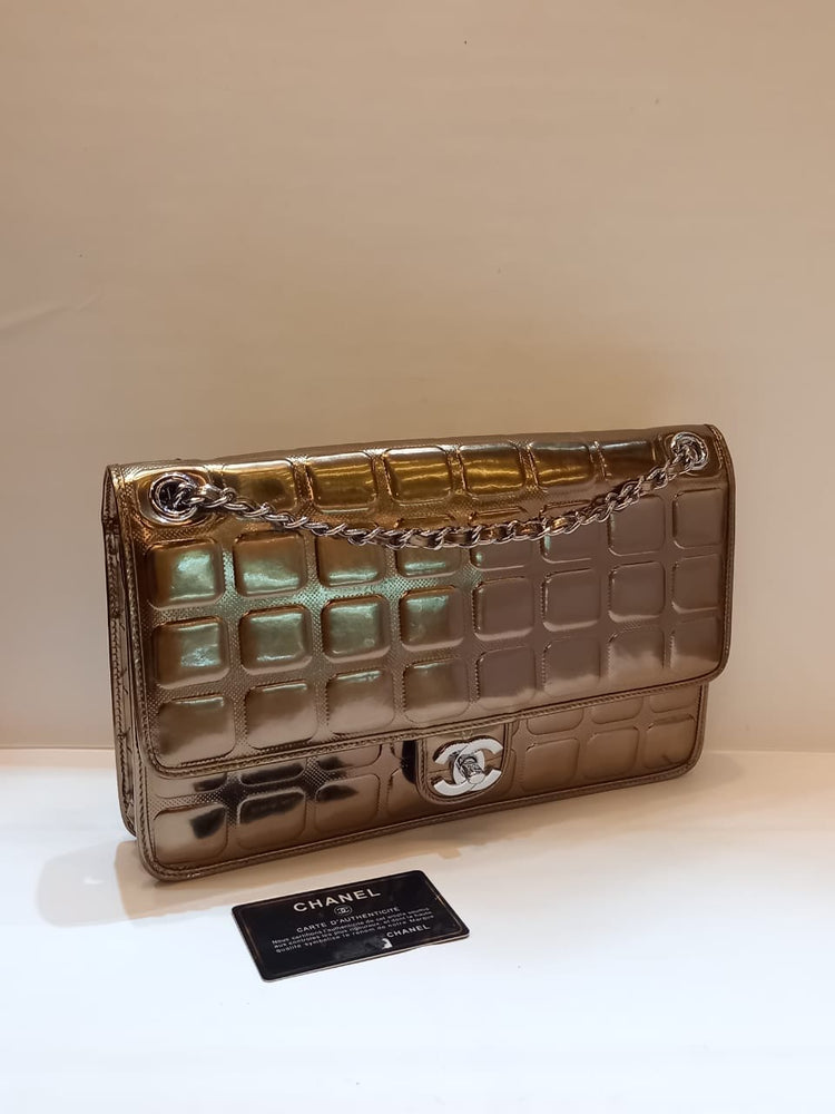 Chanel Ice cube brown flap bag #10