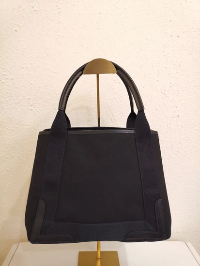 Balenciaga Cabas Tote Small Canvas Black Shoulder Bag