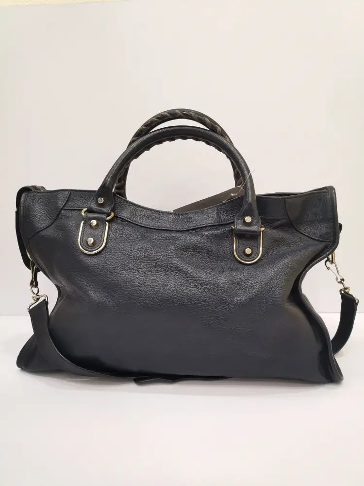 Balenciaga City Edge Reguler Navy Shw #D Handbag