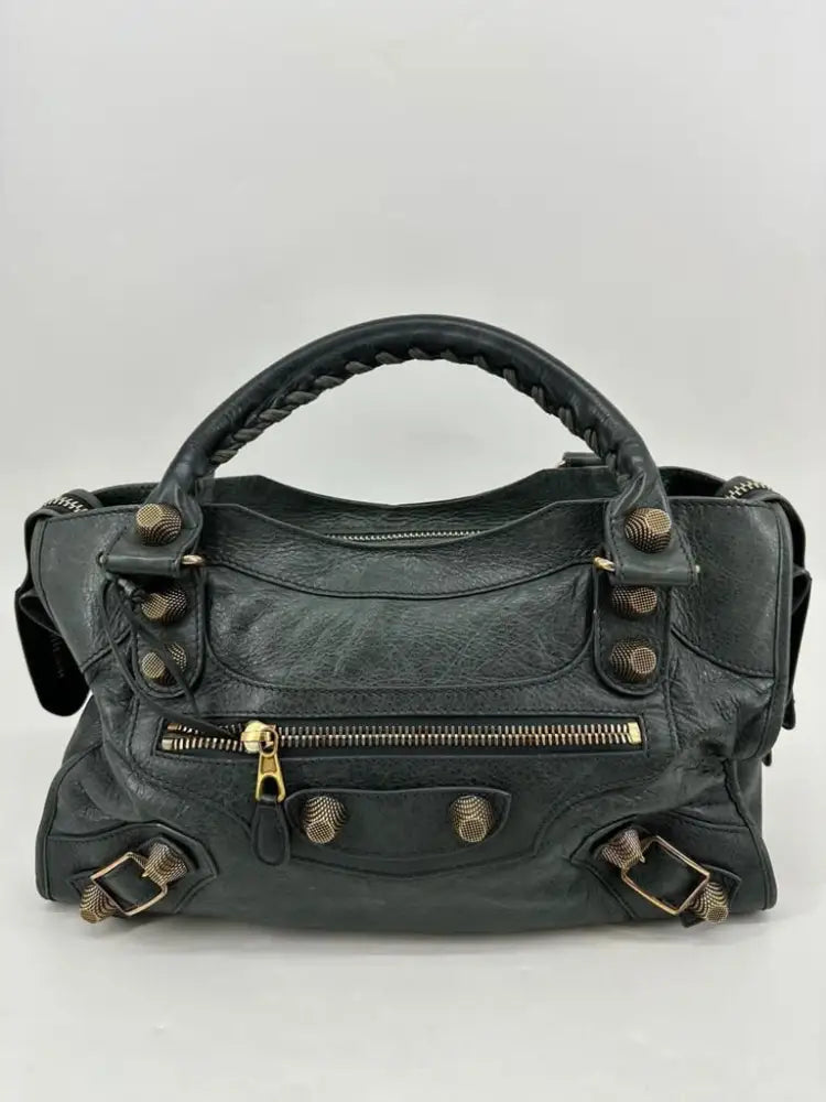 Balenciaga City Reguler Giant Antracite 2011 Crossbody Bag