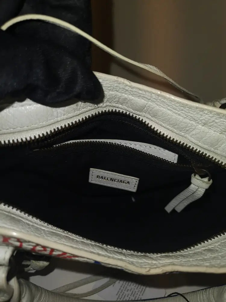 Balenciaga Classic Grafitty Mini White 2020 Crossbody Bag