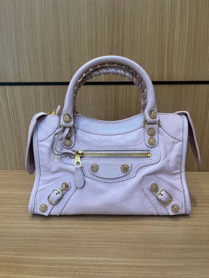 Balenciaga Classic Mini City Pink Ghw 2014 Shoulder Bag