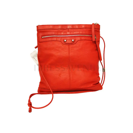 Balenciaga Crinkled City Red Shw #I 2013 Crossbody Bag