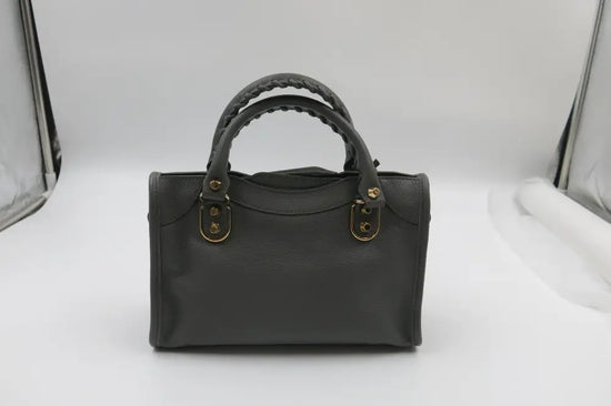 Balenciaga Mini City Edge Grey Ghw Hand Bag