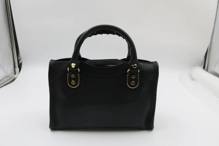Balenciaga Mini City Metalic Edge Black GHW