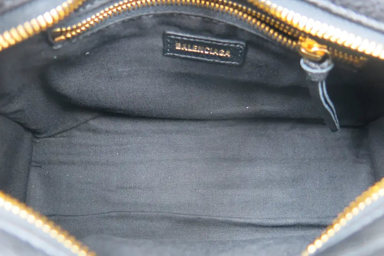 Balenciaga Mini City Metalic Edge Black Ghw Bag