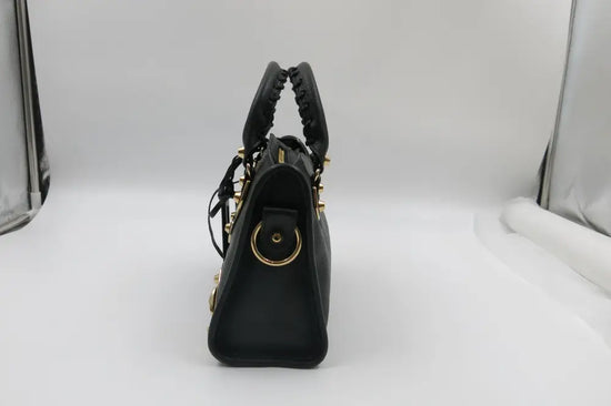 Balenciaga Mini City Metalic Edge Black Ghw Bag