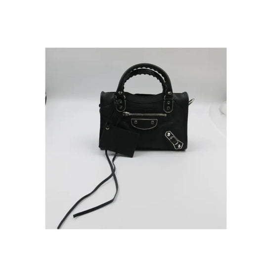 Balenciaga Mini City Metallic Edge Black Shw Bag