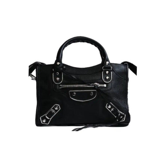 Balenciaga Mini City Metallic Edge Black Shw Bag