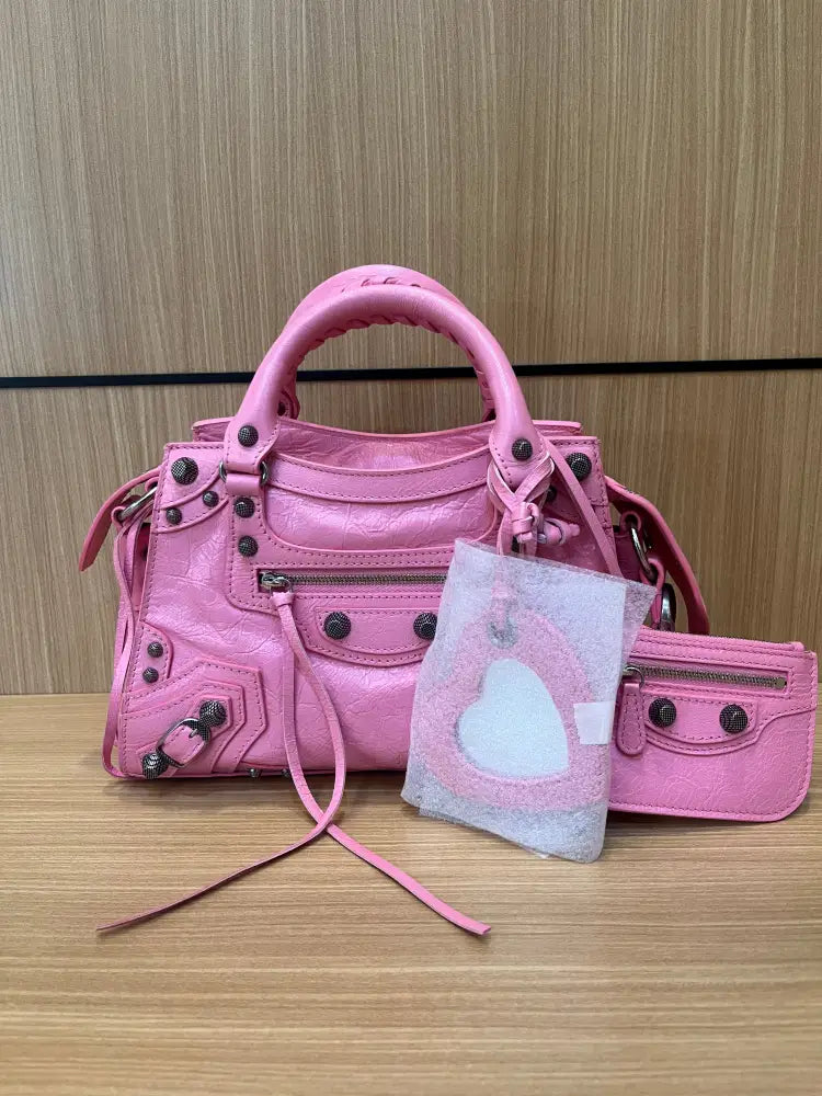 Balenciaga Neo Cagole Small City Sweet Pink 2024 Shoulder Bag