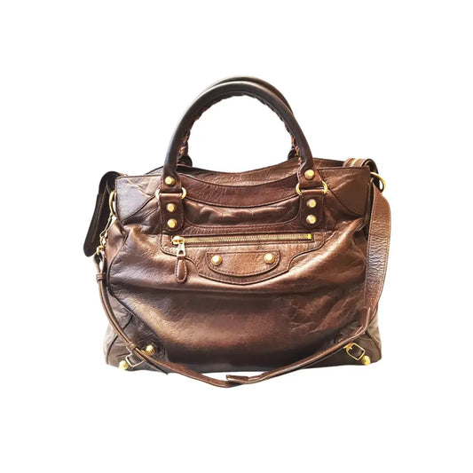 Balenciaga Velo Choco Ghw 2013 Shoulder Bag