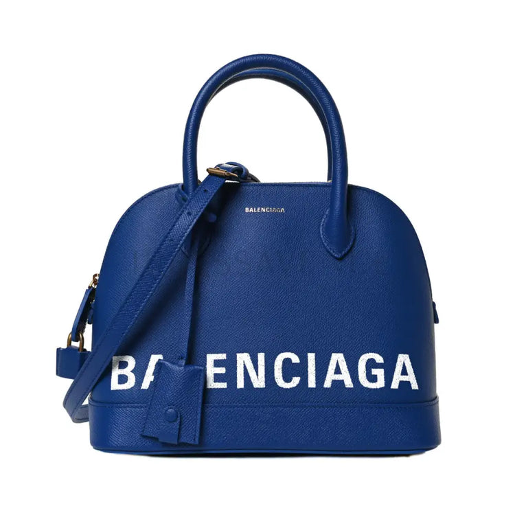 Balenciaga Ville Small Grained Blue 2019 Handbag