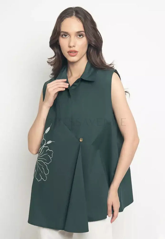 Bhuvi Top By Sroja Studio Emerald Xl