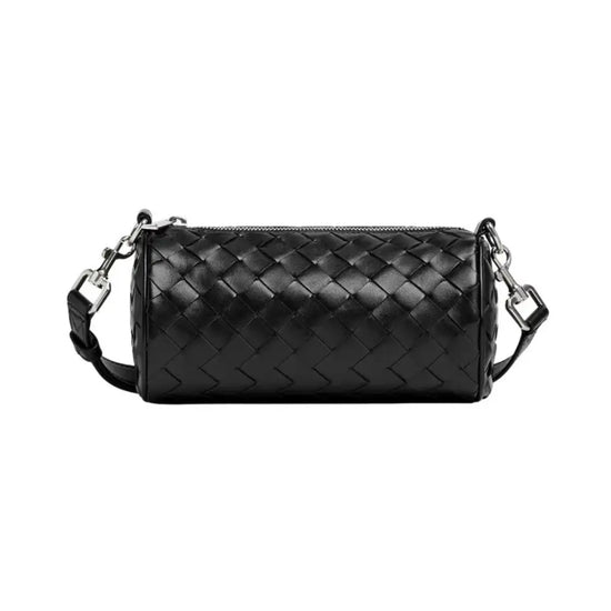 Bottega Veneta Barell Black Shw Crossbody Bag