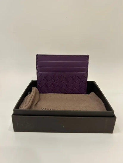 Bottega Veneta Card Holder Purple Card Holder