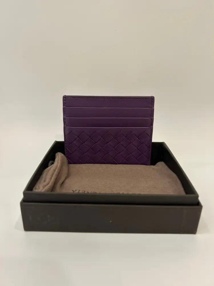 Bottega Veneta Card Holder Purple Card Holder