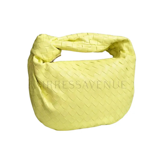 Bottega Veneta Teen Jodie Handbag In Lantern Yellow Ghw