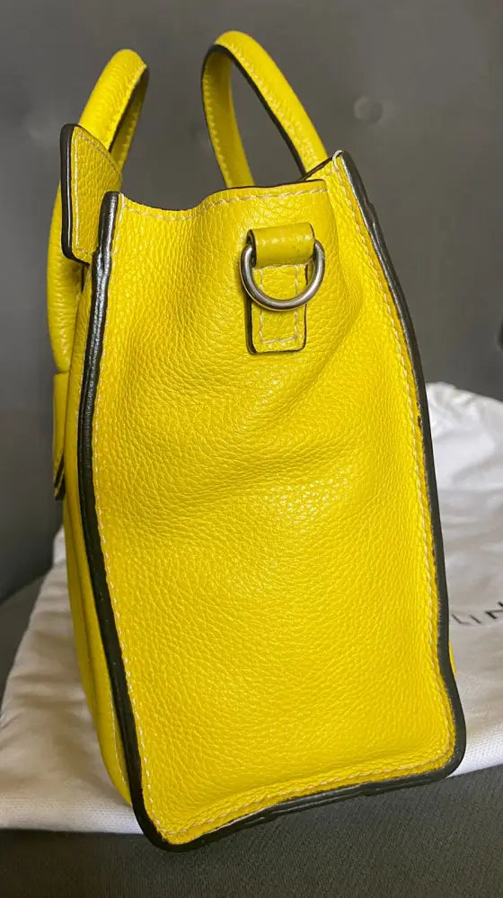 Celine Nano Luggage Yellow 2012 Crossbody Bag