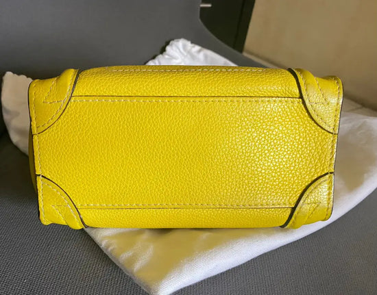 Celine Nano Luggage Yellow 2012 Crossbody Bag