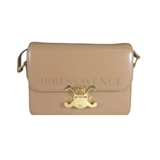 Celine Triomph Teen Bronze Crossbody Bag